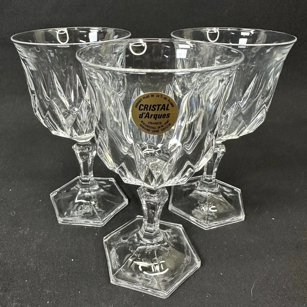 Cristal D'Arques - Durand  'Chaumont'‎ Wine Goblets, 5.25